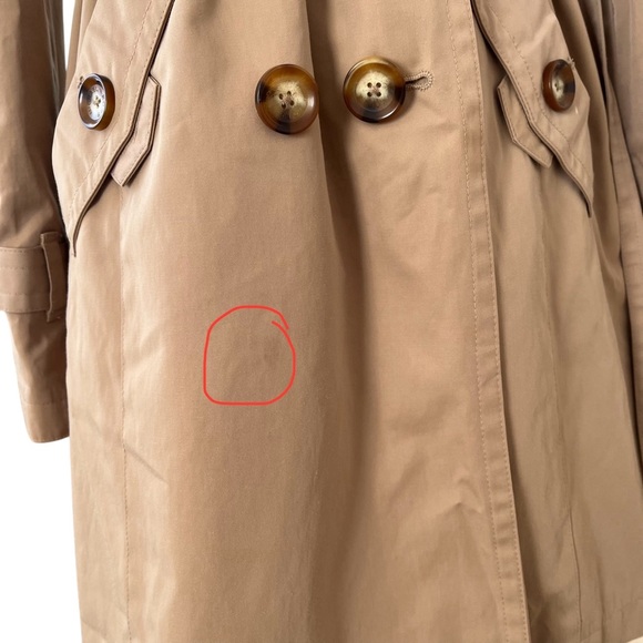 MICHAEL Michael Kors classic khaki rain trench coat water resistant S - Picture 5 of 16